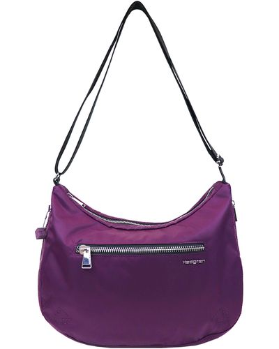 Hedgren Ann Water Repellent Recycled Polyester Shoulder Bag - Purple