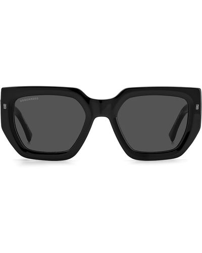 DSquared² 53mm Rectangular Sunglasses - Black