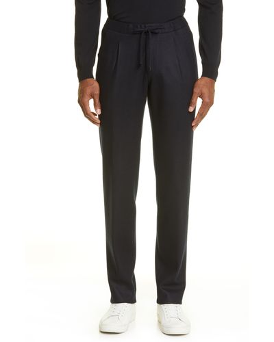 Thom Sweeney Cashmere Blend Jersey Track Pants - Black