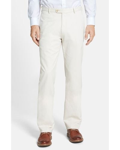 Peter Millar Garment Washed Twill Pants - White