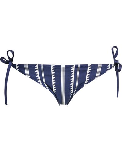 lemlem Nunu String Bikini Bottoms - Blue