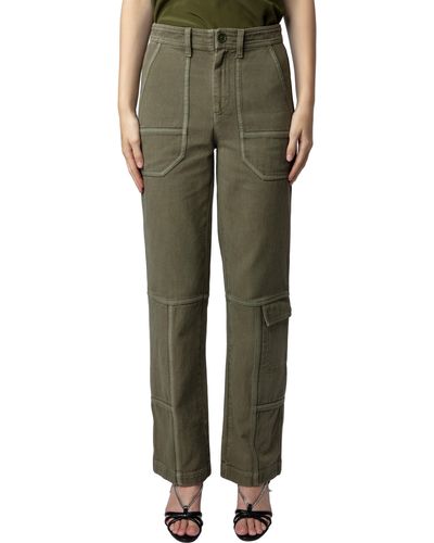 Zadig & Voltaire Pepper Cotton Twill Cargo Pants - Green