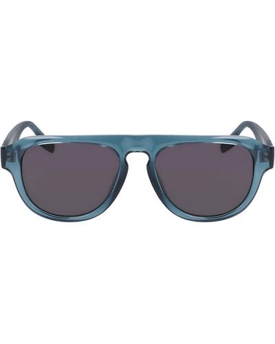 Converse Fluidity 53mm Aviator Sunglasses - Blue