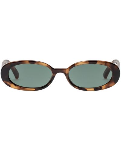 Le Specs Outta Love 51mm Oval Sunglasses - Green