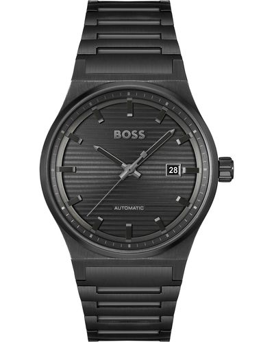 BOSS Candor Automatic Bracelet Watch - Black