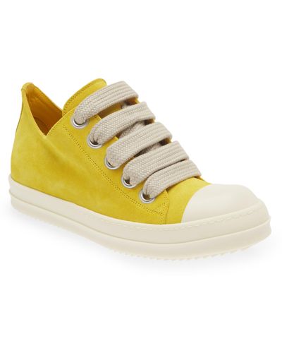 Rick Owens Low Top Platform Sneaker - Yellow