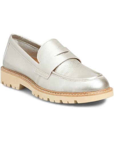 Comfortiva Lug Sole Penny Loafer - White