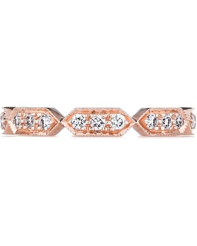 Sethi Couture Art Deco Diamond Band Ring - Metallic
