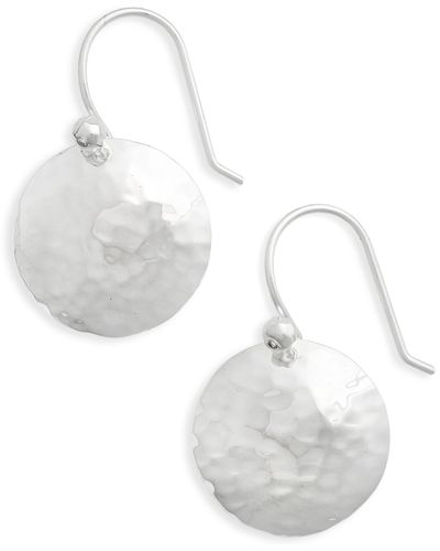 Ippolita Diamond & Hammered Dome Earrings - White