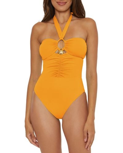 SOLUNA Shell One-piece Swimsuit - Orange