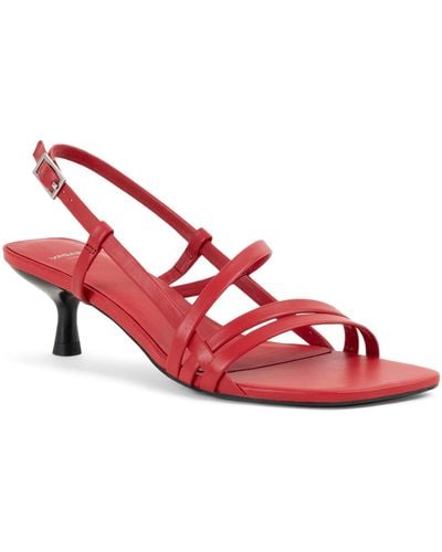 Vagabond Shoemakers Jonna Slingback Kitten Heel Sandal - Red