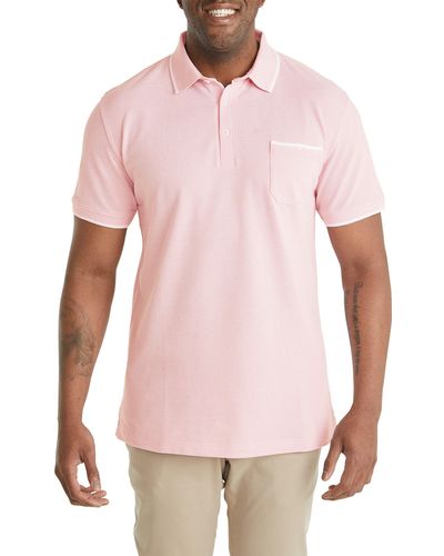 Johnny Bigg Frazier Textured Polo - Pink