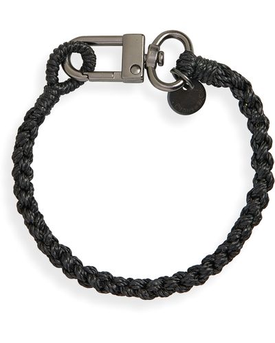 Caputo & Co. Hand Braided Bracelet - Black