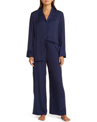 Open Edit Classic Cool Oversize Pajamas - Blue
