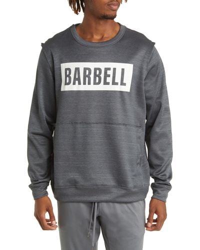 BARBELL APPAREL Crucial Fleece Crewneck Sweatshirt - Gray