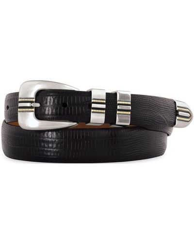 Johnston & Murphy Leather Belt - Black