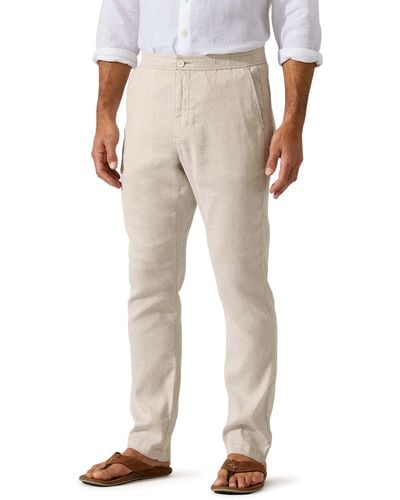 Tommy Bahama Beach Coast Stretch Linen & Cotton Pants - Natural