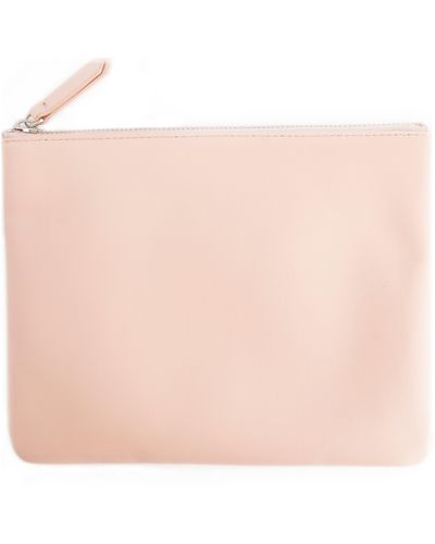 ROYCE New York Personalized Leather Travel Pouch - Pink