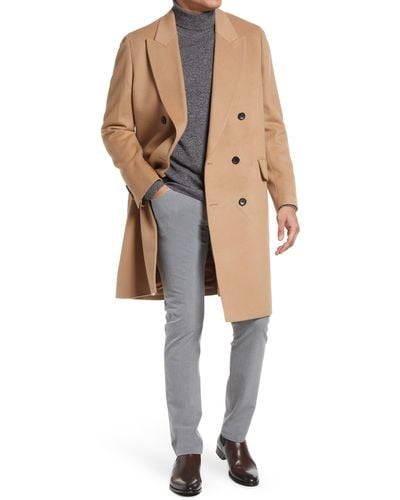 Cardinal Of Canada Thomas Wool & Cashmere Over Coat - Natural