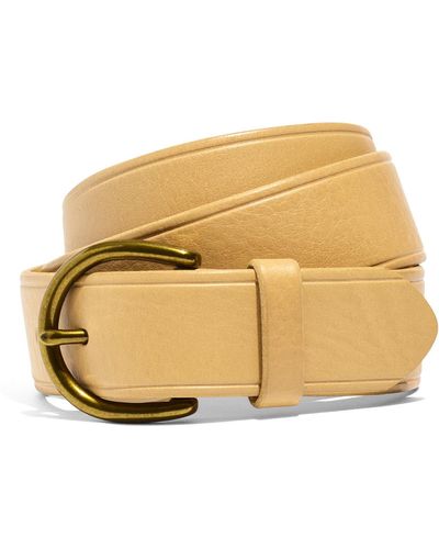 Madewell Medium Perfect Leather Belt - Natural