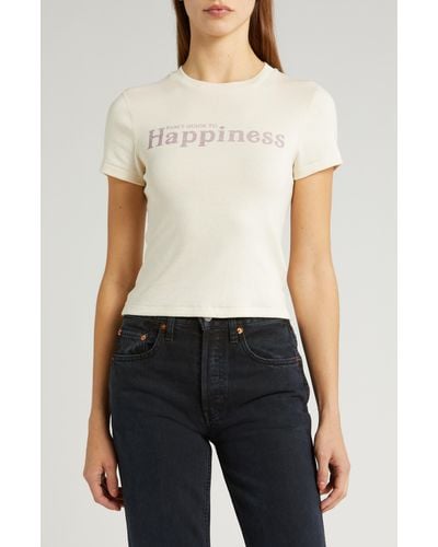 RE/DONE Pam's Guide To Happiness '90s Graphic T-shirt - Natural
