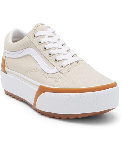 Vans Old Skool Stacked Platform Sneaker - White