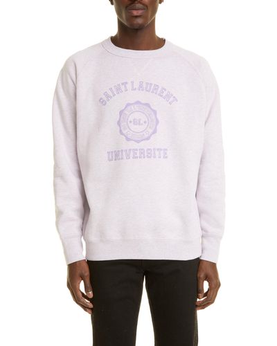 Saint Laurent Oversized Logo Sweatshirt - Multicolor