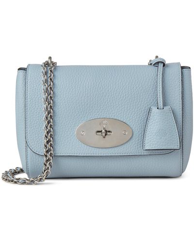 Mulberry Lily Heavy Grain Leather Convertible Shoulder Bag - Blue