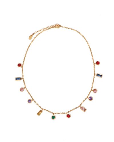petit moments Crystal Charm Necklace - Multicolor