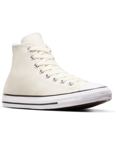 Converse Chuck Taylor All Star Leather High Top Sneaker - White