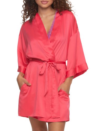 Black Bow Muse Robe - Red