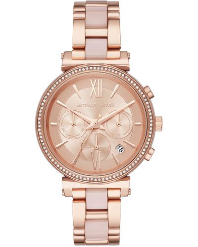 Michael Kors Sofie Chronograph Bracelet Watch - Pink