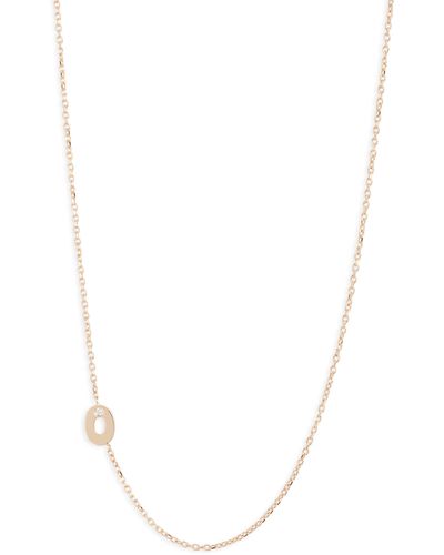 Anzie Diamnd Initial Necklace At Nrdstrm - White