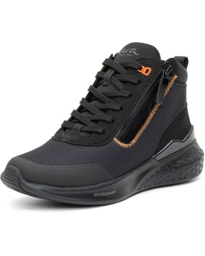 Ara Marne Water Resistant High Top Sneaker - Black
