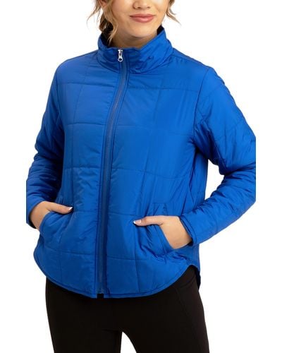 Threads For Thought Athene Packable Puffer Jacket - Blue