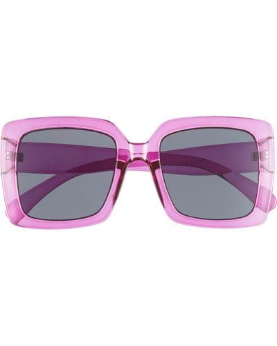 BP. Oversize Classic Square Sunglasses - Purple