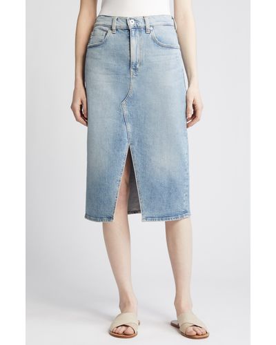 AG Jeans Alicia Denim Skirt - Blue