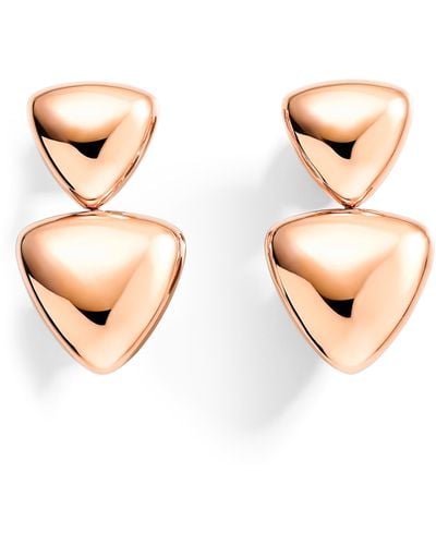 Vhernier Freccia Triangle Drop Earrings - Metallic