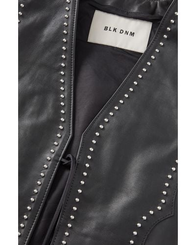 BLK DNM 67 Leather Vest - Black