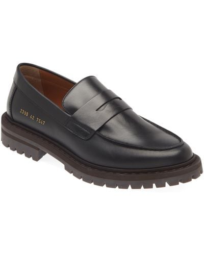 Common Projects Lug Sole Penny Loafer - Gray