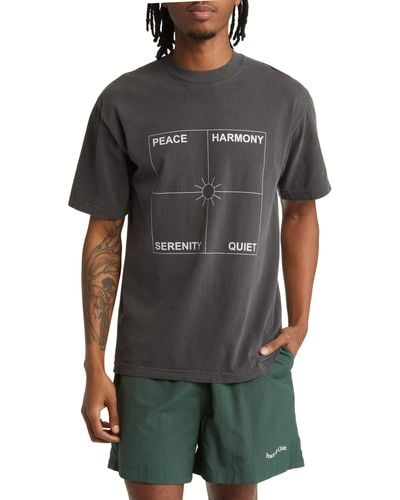 Museum of Peace & Quiet Four Corners Graphic T-shirt - Black
