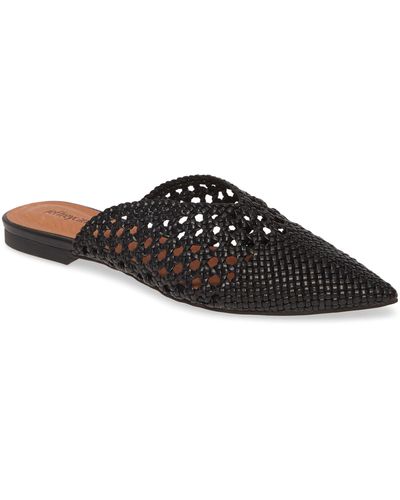 Jeffrey Campbell Leno Woven Pointed Toe Mule - Black