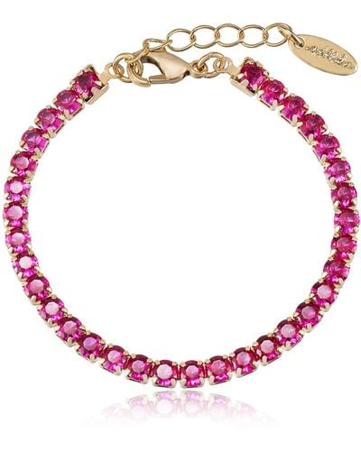 Ettika Giselle Sparkle Bracelet - Pink