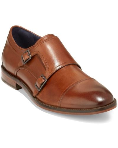 Cole Haan Harrison Grand 2.0 Cap Toe Monk Strap Loafer - Brown