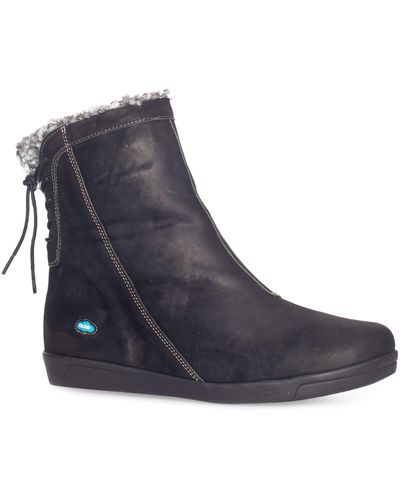 Cloud Aryana Faux Fur & Wool Lined Boot - Blue