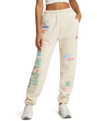 The Mayfair Group Angels All Around You Graphic sweatpants - Natural