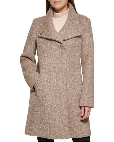 Kenneth Cole Asymmetrical Coat - Natural