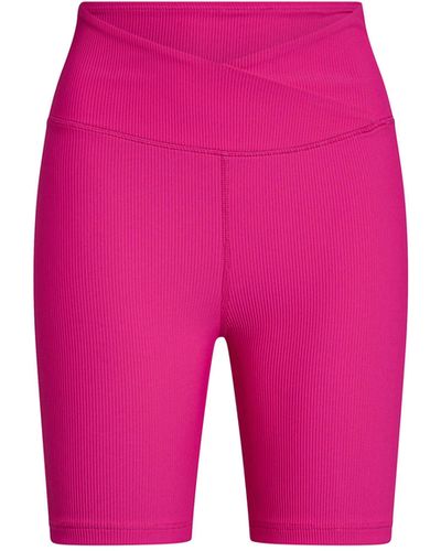 Electric Yoga Rib Biker Shorts - Pink