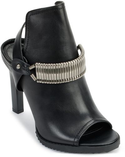 DKNY Bina Peep Toe Slingback Sandal - Black