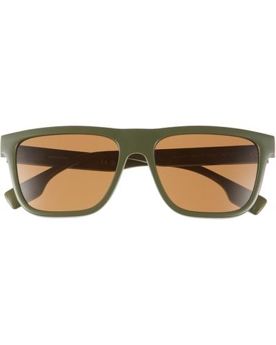 Burberry 56mm Square Sunglasses - Natural